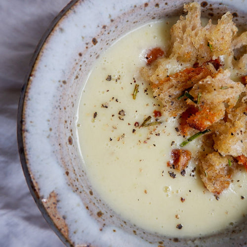 JERUSALEM ARTICHOKE SOUP & PORK AND APPLE CASSEROLE - Fawn Interior Designers Hampshire, Surrey, Sussex, London, Cotswolds