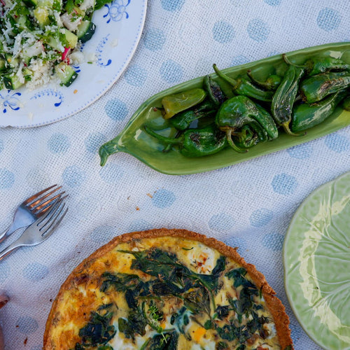 SPINACH, TOMATO & GOAT'S CHEESE QUICHE - Fawn Interior Designers Hampshire, Surrey, Sussex, London, Cotswolds