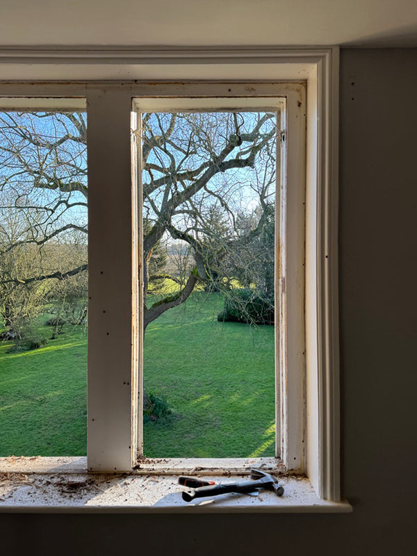 Abingdon - refurbishments of the sash windows by Allwood Sashes, has begun