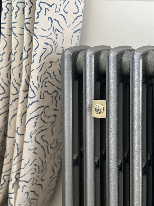 Cheshire - linen, cast iron and antique brass details on our nearly-finished Georgian house project