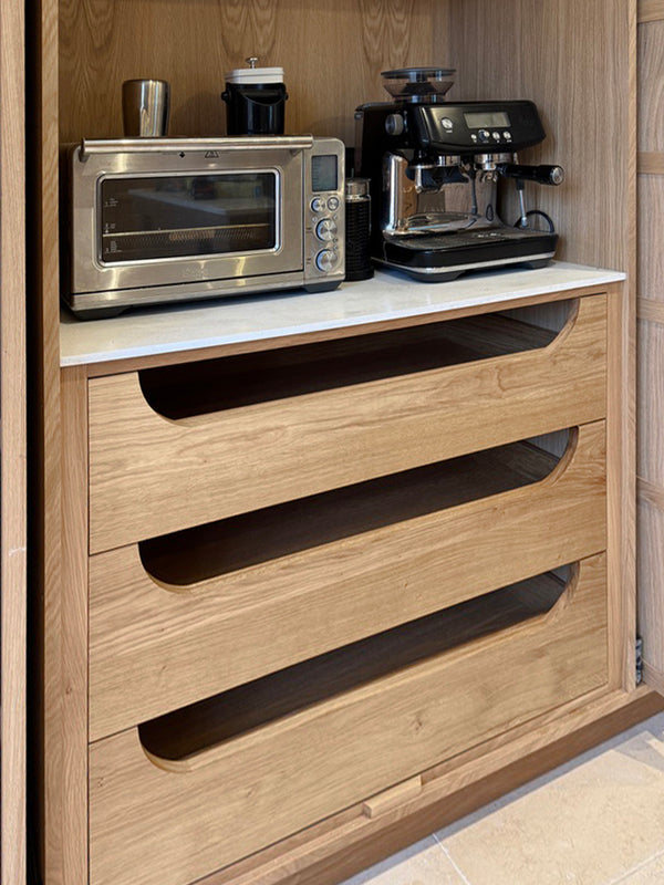Cotswolds - bespoke coffee and tea station with pocket doors
