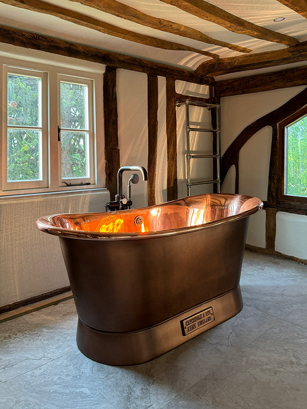 Maidstone - Catchpole & Rye bath paired with Samuel Heath bath taps in bronze