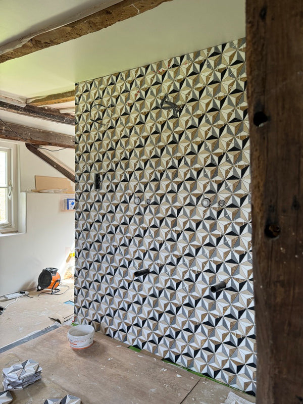 Maidstone - beautiful mosaic tiles from Artisans of Devizes in the master ensuite