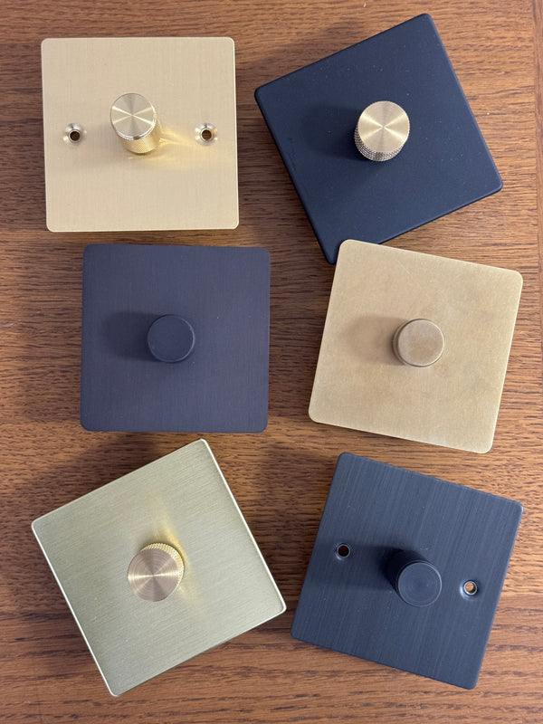 Studio - some of our favourite switches we specify; from Buster & Punch, Dowsing & Reynolds and Corston